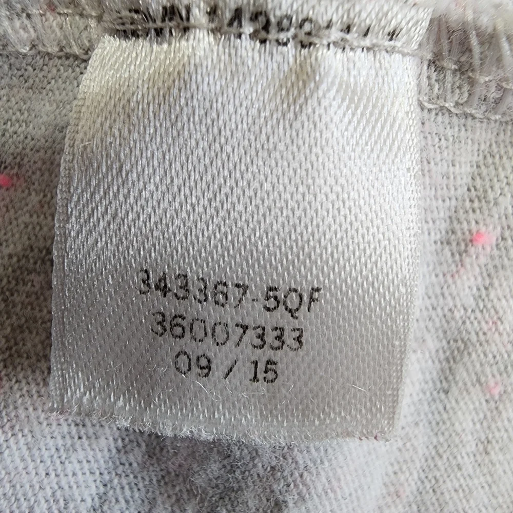Victoria’s Secret PINK Snuggle Is Real Sleep Shirt Large Gray 3/4 Sleeve Lounge